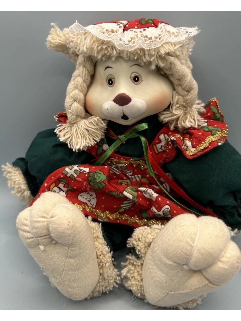 House Of Lloyd Christmas Around The World Porcelain Bunny Rabbit Shelf Sitter